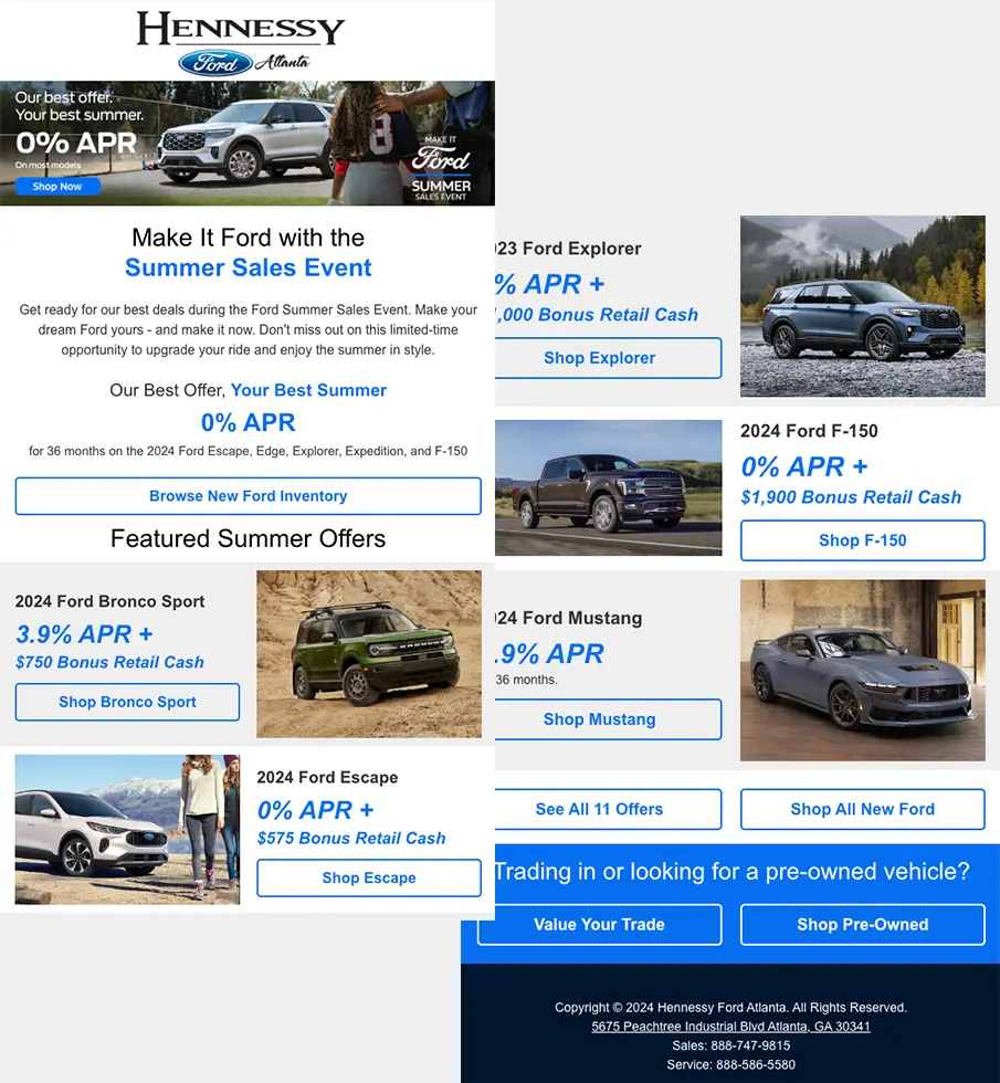 Ford Email Campaign