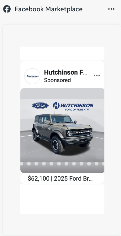 Hutchinson Ford of Forsyth Facebook Marketplace Ad
